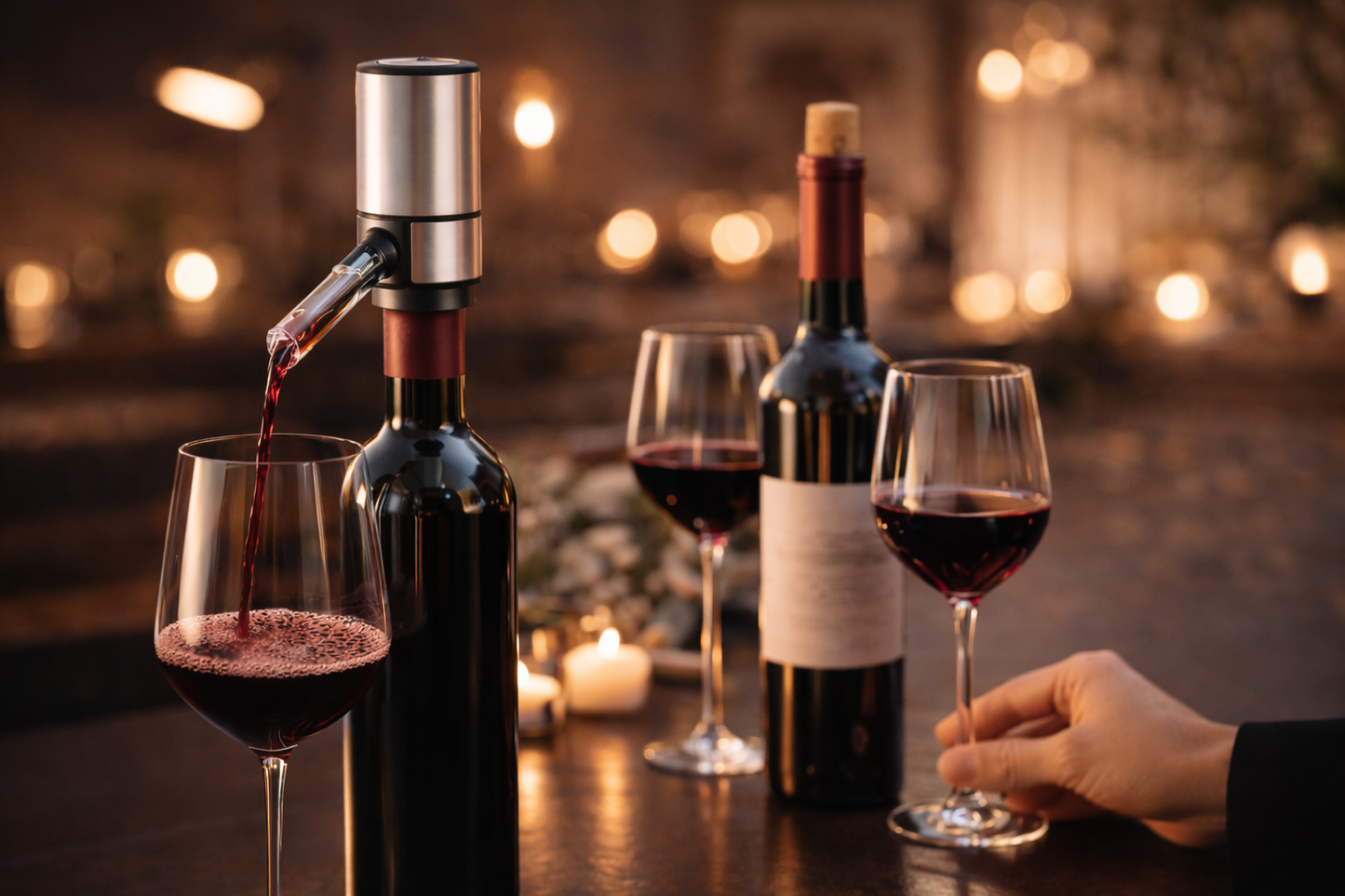 Electric Wine Aerator Premium - Instantly Oxygenate & Enhance Flavor